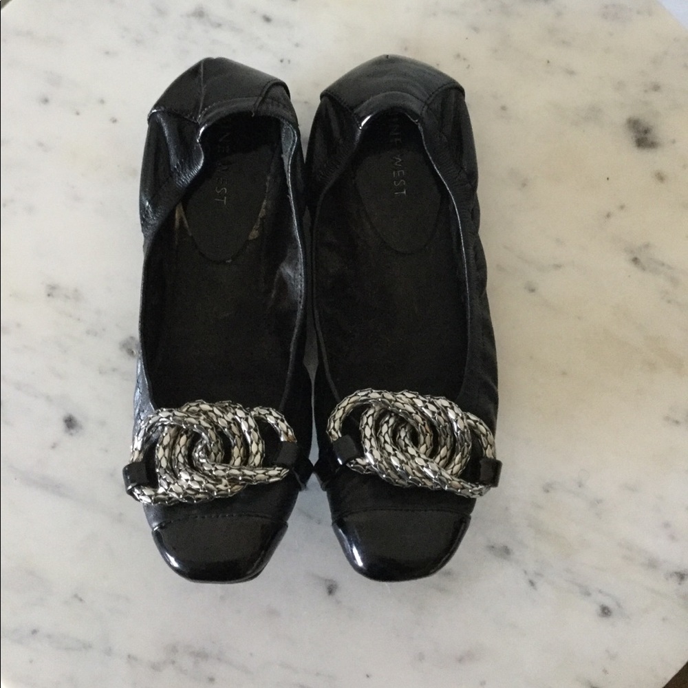 Nine West Leather Ballet Flats
